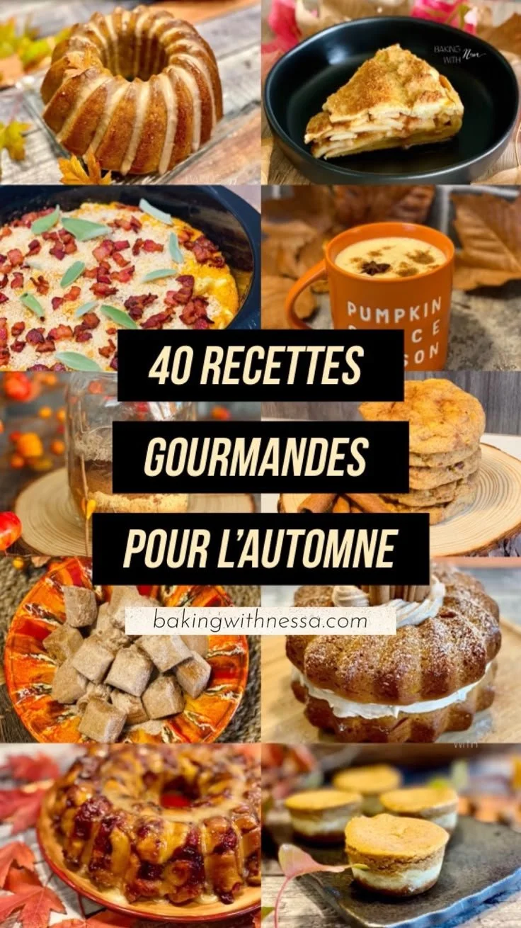 Recettes gourmandes d'automne dans un délicieux plat coloré