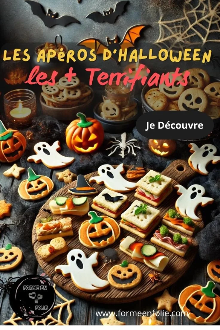 Apéritifs Halloween créatifs façonnés avec un emporte-pièce pour une fête originale