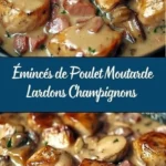 eminces de poulet a la moutarde et lardons recette 2026 07 23 091108 1