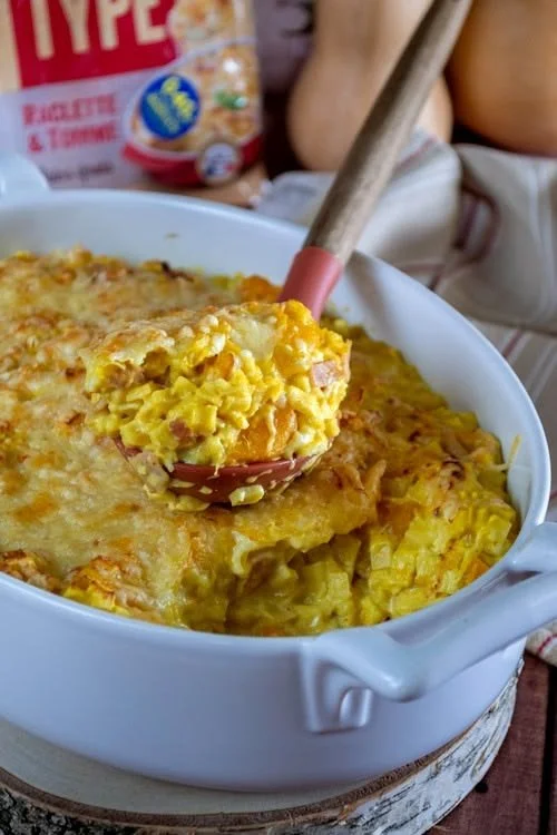 Gratin de crozets à la butternut, plat savoureux et réconfortant
