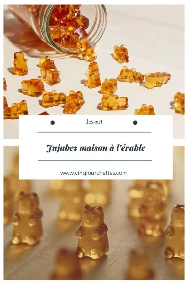 Recette de jujubes maison à l’érable avec trois ingrédients