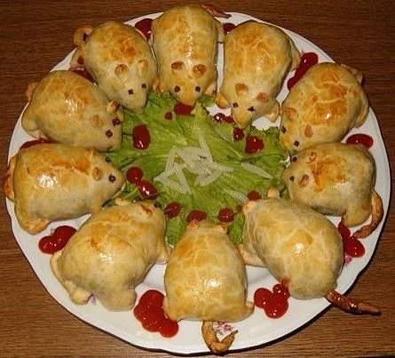 Rats farcis d'Halloween pour un apéritif dinatoire original