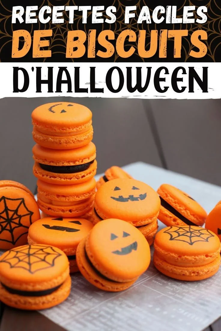 Biscuits d'Halloween décorés pour une fête, recettes simples et amusantes