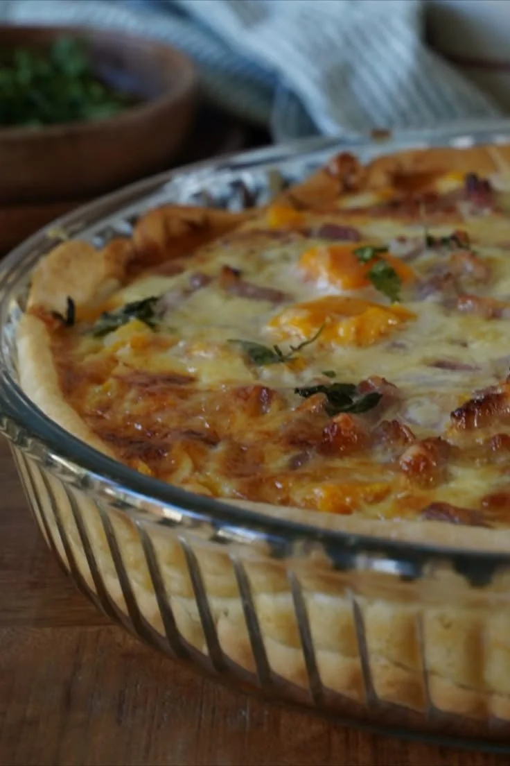 Tarte salée au potimarron et lardons, plat savoureux et réconfortant